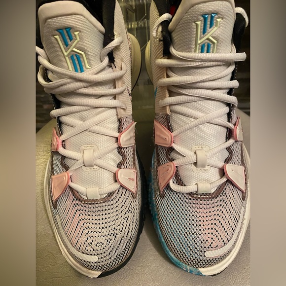 NIKE KYRIE SEVEN EP PALE IVORY/SPLIT DESIGN OFF-WHITE UPPER/CHLORINE BLUE/9.5 main image 10